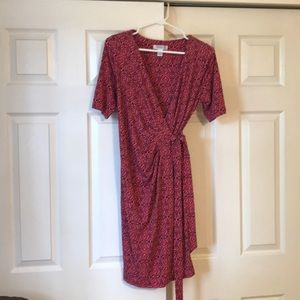 Motherhood maternity size M pink wrap dress